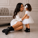 PERLA DUO SİYAH ANNE KIZ ÇORAP