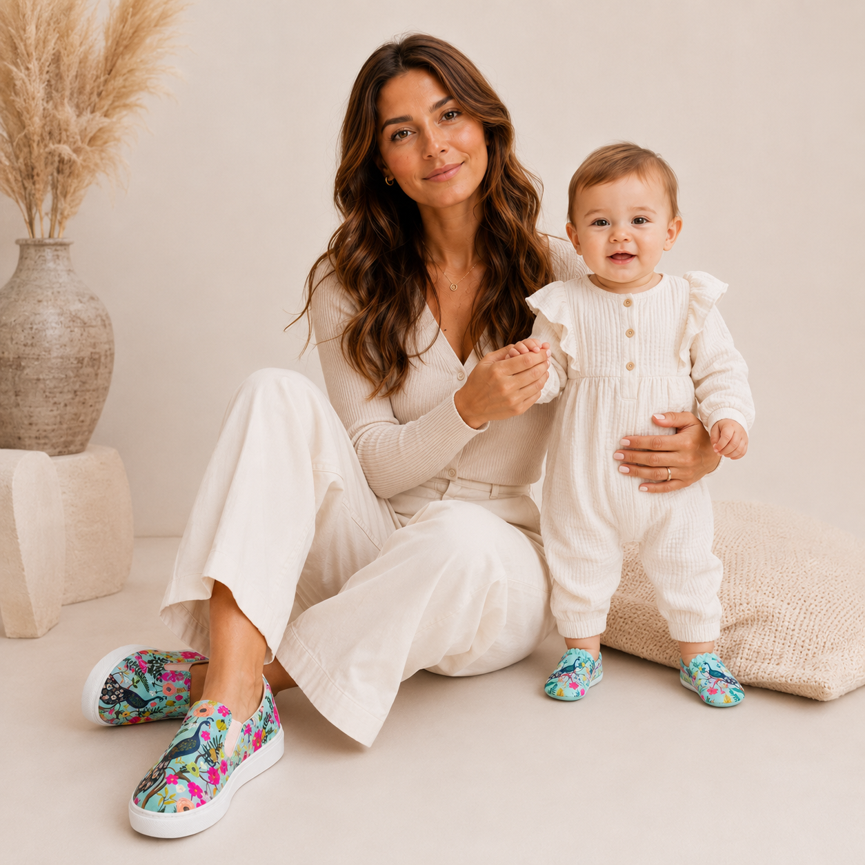 SPRİNG WİLD ANNE VE BEBEK PATİK TAKIM