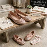 SHINE GLITTER ANNE KIZ BALE AYAKKABI TAKIMI