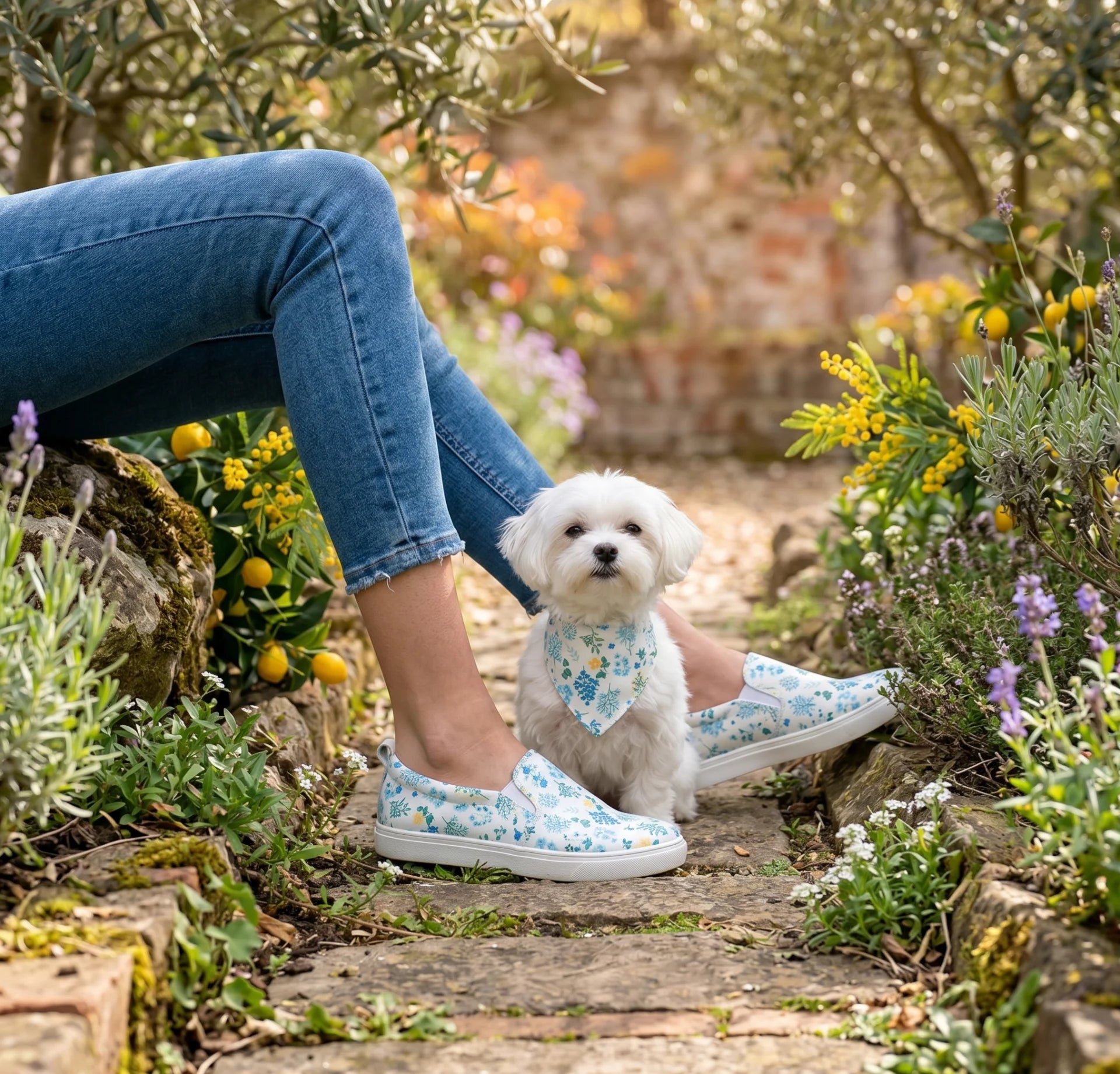 BLOOM ANNE AYAKKABI VE KÖPEK BANDANA TAKIM